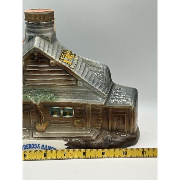 Vintage 1969 Jim Beam Ponderosa Ranch Nevada Lake Tahoe Decanter Bar Ware - Picture 9 of 9